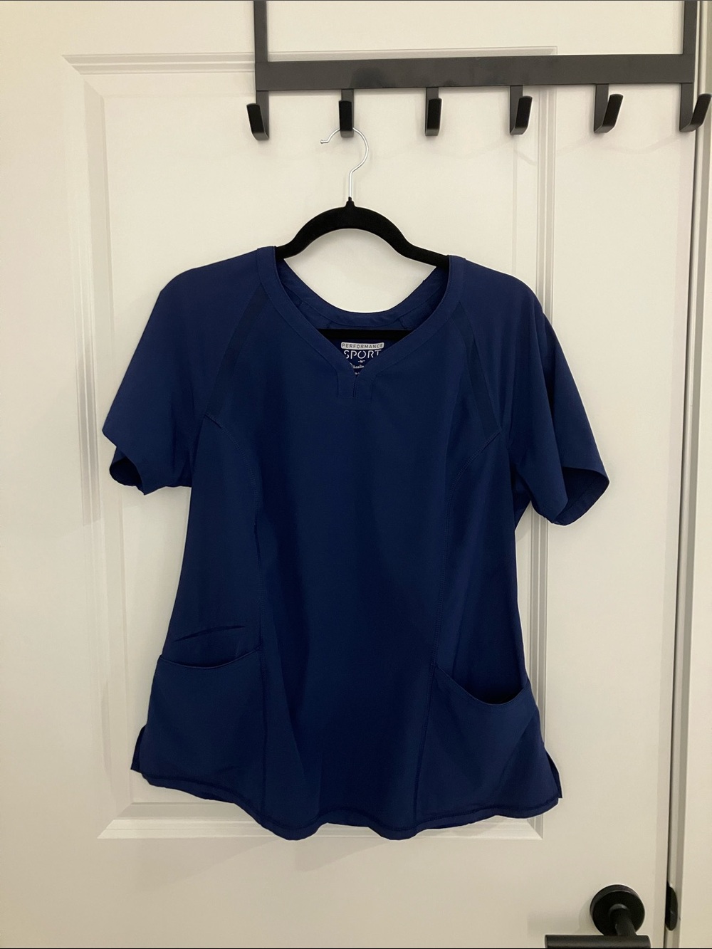 Navy Women’s Athletic Scrub Top